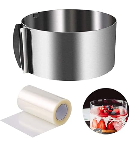 Paderno World Cuisine 47510-15 taartring, geperforeerd, 14 cm, grijs rond D 7 1/2in x H 1 3/8in grijs