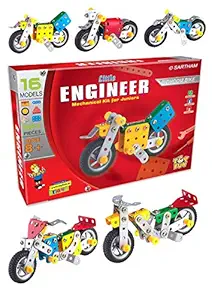 Kids Metal Construction Based Toy, Dhoom Bike, Age 8+ (Multicolour)