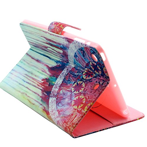 iPad Mini 3 Hülle, Deenor Painted Campanula Pattern PU Leder Abdeckung Stand Flip Schutzhülle Hülle für Apple iPad Mini 1/2/3 Generation. (Painted Campanula) - 4