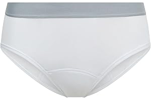 Equetech Ladies Dressage Briefs – White Primo Comfort Riding Underwear, Half-Padded L (UK 14-16)