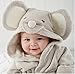 Scheppend Baby Boy & Girl Cotton Infant Animal Hooded Bath Beach Towel Bathrobe Grey