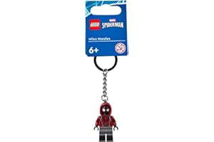 LEGO Miles Morales - Portachiavi Marvel Spiderman, nero, Pequeno