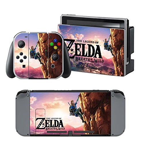 Preisvergleich Produktbild Nintendo Switch + Controller Aufkleber Schutzfolien Set - Zelda (2) / Switch