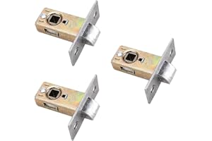 VOGUEING TOOL Pestillo de puerta de herramienta Vogueing, 3 uds. Pestillo de pestillo de calidad de acero inoxidable para usar con manijas de puerta de palanca (plano 30mm)