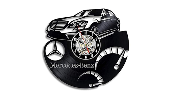 Qqjk Mercedes Benz Vinyle Horloge Murale Cinema Et Popcorn Disque Film Horloge Temps Montre Chambre Mur Decor Wall Art Cadeau Pour Amoureux De Cinema Idee Cadeau Pour Un Ami Amazon Fr Cuisine