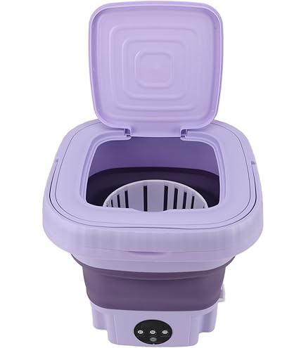 Mini Machine à Laver Portable – 10 L – Pour Sous-vêtements, Chaussettes, Vêtements Bébé – 40 W – Pliable Et Transportable