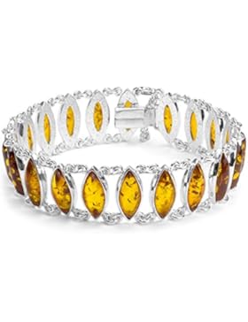 Bernstein Sterling Silber Armband 18,5 cm