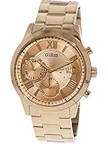 Guess Damen Analog Quarz Uhr mit Edelstahl Armband W1070L3