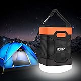 LED Camping Lantern Rechargeable Light - Hcman Power Bank 10000 mAh, Tent Flashl