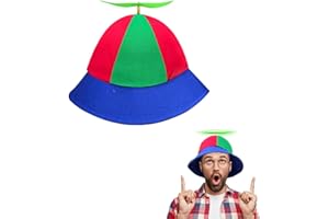 SIEBOLD Propeller Hat Helicopter Cap Fishing Hat Helicopter Cap Colourful Hat for Boys and Girls Fishing Hat Cap for Adults and Children