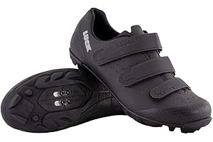 LUCK Zapatillas de Ciclismo Matrix Revolution MTB, con una estupenda Suela de Carbono Muy Ligera y rígida y Triple Velcro para un Ajuste