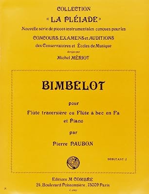 COMBRE Bimbelot pour Fl. ou fl. à bec en fa et Piano
