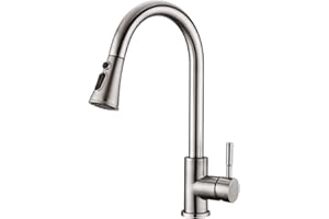 AILRINNI Rubinetto per Cucina - Rubinetto Cucina con Doccetta Estraibile a 3 Modalità, Rubinetto Acciaio Inossidabile Girevole a 360°