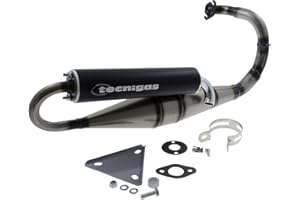TECNIGAS Auspuff Next-R kompatibel mit Peugeot Speedfight 2 50 AC LC 2T S1, Speedfight 1 50 LC S1, Speedfight 1 50 AC (2-Takt) Typ:S1, SC Metropolis 50, Speedfight 2 50 AC 307 WRC (Euro 2)