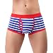 Produktbild Unterwäsche Herren Boxershorts Unterhosen Shortboxer Basic Unterhose Bikini Slips Shorts Pants Unterhose Underwear Männer Unterhose Pants Retroshorts Baumwolle Shorts Sports Unterwäsche LMMVP (L, Blau)