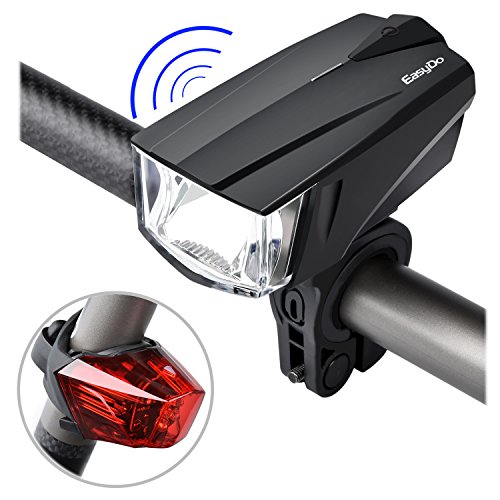StVZO Thunder Horn Fahrrad Licht Set,ONEU Superhell USB Wiederaufladbar Fahrradbeleuchtung sets,Horn Frontlichter und Fahrrad Rücklicht,Wasserdichte Sport Fahrradlampe Sets Genehmigt Germen Road Safety Regeln