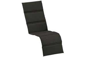 ‎KETTTEX EXKLUSIV KETTtex Auflage Relaxliege Anthrazit Uni I Gartenliege Polster 160x48x3cm I Trendy Liegenauflage weich & robust I UV-beständige Liege-Auflage I Dessin 8667