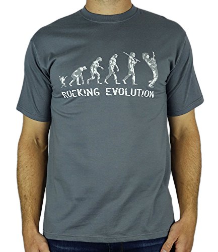Rocking Guitar Player Evolution - Stylish Bespoke Music Guitar Band Gift for Men | Him | Dad | Grandad | Brother | Uncle T-Shirt