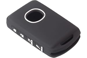 OTMIK Funda de silicona para llave de coche para Mazda 3, Alexa CX30, CX-30, CX-5, CX5, CX3, CX-3, CX8, CX-8, CX9, CX-9, CX-4, CX-30, accesorios de carcasa de llave (negro)
