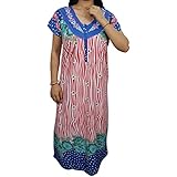 Indiatrendzs Women Floral Nighty Hosiery Summer Maxi Nightwear Gown 42"