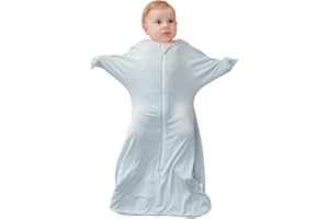 ZIGJOY Shark-Fin Transition Swaddle - Baby Sleeping Bag 95% Bamboo Fiber Sleep Sack for Newborn Wearable Blanket