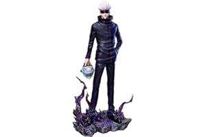 Zhongkaihua Figura de Anime Gojo Satoru 34CM PVC Modelo Estatua Gojo Satoru Figura de Acción Interchangeable Heads/Arms Colecciones Decoraciones Regalos