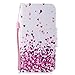 Produktbild Hülle für iPhone 5,iPhone 5S Handyhüllen Flip Case,FNBK Leder Hülle Schutzhülle Magnet Tasche Brieftasche Wallet Klapphülle Stand Magnetverschluss HandyHülle für Apple iPhone 5/5S/SE,Rosa Herz