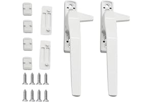 LIUYIDM PoignéE de FenêTre 2 Pièces Bloque Fenetre Bloque Poignee de Porte Bloc Fenetre Securite Enfant Poignee Fenetre Bloc PoignéE de Porte Verrou Fenetre,Pour FenêTres et Portes Coulissantes
