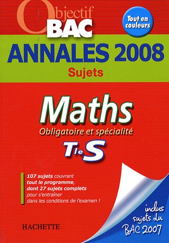 couverture de : Annales Maths Tle S couverture de : Annales Maths Tle S