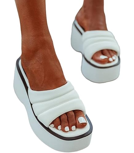 Sandali Donna Slingback Con Plateau - Mesh Traspirante, Soletta Morbida, Antiscivolo