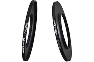 AMOPOFO 46mm to 62mm Step Up Ring Filter Adapter for canon Nik NEX M4/3 UV,ND,CPL, 46-62mm Step Up Ring Adapter