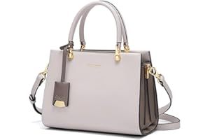 Cnoles Elegante Leder Damen Handtaschen Top-Handle Satchel mit Schulterriemen Modische Einkaufstaschen für Damen