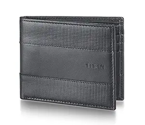 TITAN Black Leather Mens Wallet (TW234LM1BK)