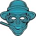 Produktbild Sound Reaktive LED Halloween Masken,Saingace Sound Reactive LED Maske Tanz Rave Licht Einstellbare Maske Für Festival,Cosplay,Halloween,Kostüm,Batterie Angetrieben (A)