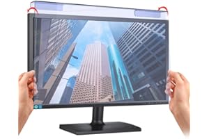 LUMINEXIA Computer Universale Filtro Anti Luce Blu,Anti Luce Blu Proteggi Schermo,Pellicola Filtrante Anti-UV per la Protezione degli Occhi per Monitor&Desktop PC,Installazione sospesa,staccabile,riutilizzabile