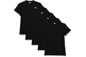 Lower East Herren T-Shirt mit V-Ausschnitt aus 100% Baumwolle im Multipack