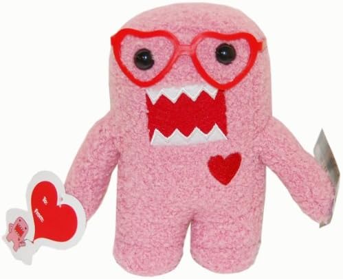Licensed 2 Play Domo 6 1/2" Plush with Heart Glasses, Pink