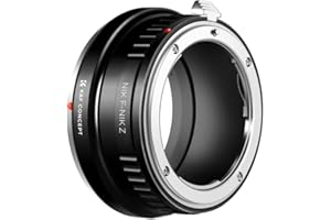 K&F CONCEPT Adaptador de Objetivo Nikon-Nik-on Z,Anillo Adaptador de Montura Lente Compatible con Objetivos Nikon F a Cuerpo de Cámara Nikon Z Z5 Z6 Z7 (Mount Z)