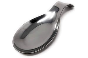 LS - Repose-Cuillère - Support à Louche et à Ustensiles de Cuisine - Acier inoxydable - Argent