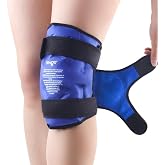 NEWGO Reusable Ice Bag for Knees, Hot and Cold Therapy Knee Cooling Bandage, Gel Bags for Pain Relief from Postoperative Inju