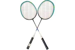 VETRINE IN RETE Vetrineinrete® Racchette da Badminton con Borsa Racchetta con Impugnatura Antiscivolo per Allenamento Sport Giochi 06011