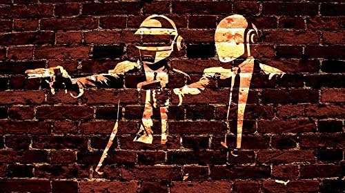 BDP Bands Daft Punk Pulp Fiction XXL ONE PIECE NOT SECTIONS Over 1 Meter Wide Poster Art Print! **UK SELLER - SAME DAY SHIPPING**