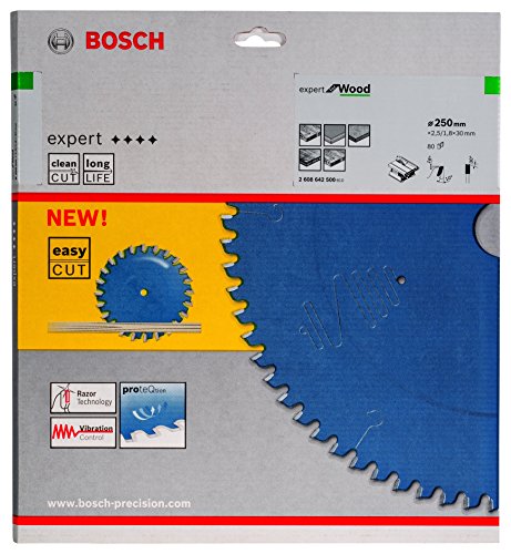 Bosch Pro Kreissägeblatt Expert for Wood zum Sägen in Holz für Tischkreissägen (Ø 250 mm) - 2
