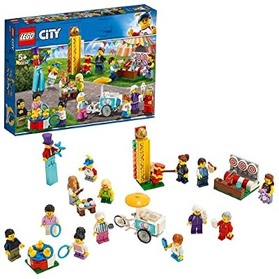 LEGO®-City Ensemble de figurines La fête foraine Enfant 5 Ans et Plus, Jouet de Construction, 183 Pièces 60234