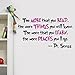 V&C Designs Dr Seuss The More You Read Quote Children's Room Kids Room Playroom Nursery Wall Sticker Wall Art Vinyl Wall Decal Wall Mural for Reading Corner / Classroom