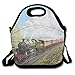 Produktbild Dozili Lunchtasche mit Dampfzug und Eisenbahn, große und dicke Neopren, isolierte Lunch-Tasche, Kühltasche, warm, mit Schultergurt, für Damen, Teenager, Mädchen, Kinder, Erwachsene