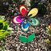 Produktbild CIM Windspiel - Magic Flower Fantasy - UV-beständig und wetterfest - Windrad: Ø38cm, Gesamthöhe: 93cm - inkl. Fiberglasstab und Bodendübel