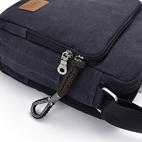 MeCooler Schultertasche Vintage Umhängetasche Herren Kuriertasche Schule Herrentaschen Retro Messenger Bag Canvas Taschen für Tablet Sport Reisetasche Sporttasche Segeltuchtaschen - 5