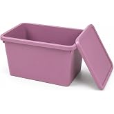 Orret Home 20 Litre Kapaklı Plastik Depolama Kutusu Organizer Kutu &Ccedil;ok Ama&ccedil;lı D&uuml;zenleyici Saklama Kutusu Ev İ&ccedil;i Dolap İ&ccedil;i Oyu