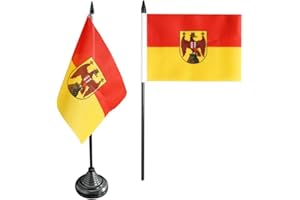 Flaggenfritze Tischflagge/Tischfahne Österreich Burgenland + gratis Aufkleber